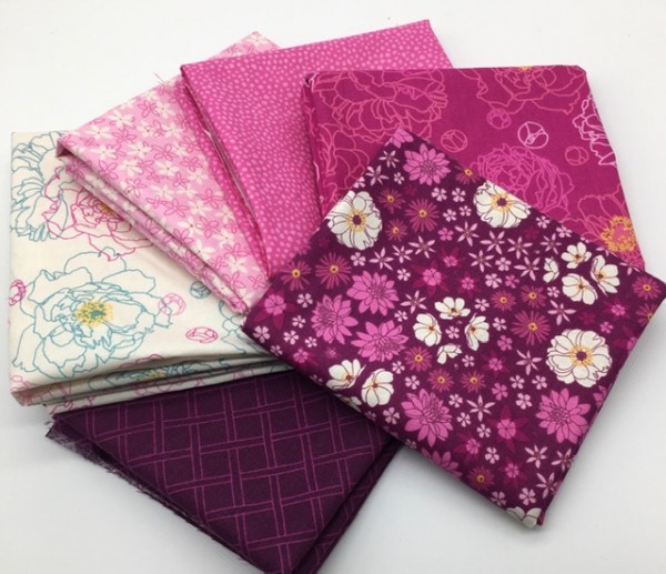 Fat Quarter Set Primavera by Pippa Shaw pink