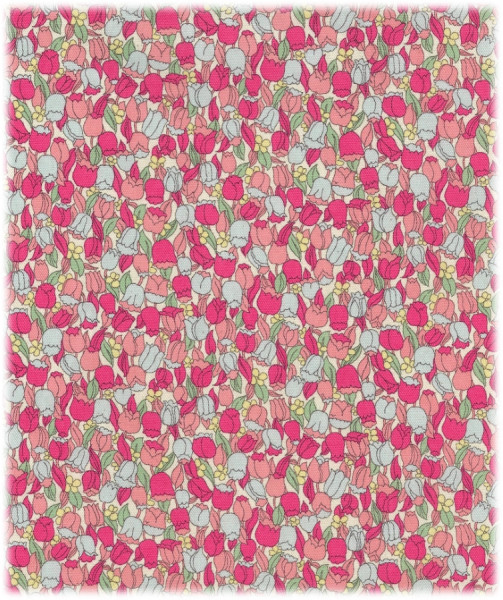 Linnea Dots Oxford Dreamgirl Tulips pink