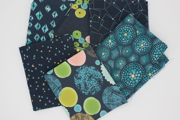 Fat Quarter Set navy Dance in Paris Brigitte Heitland