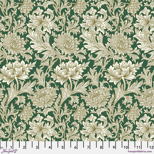 Morris & Co. The Oxford Holiday Collection Chrysanthenum Toile Forest