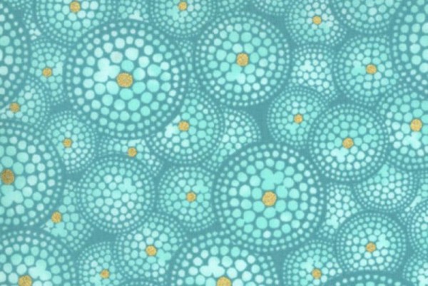 Dance in Paris Mandala turquoise Brigitte Heitland