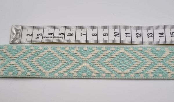 Gurtband Raute mint 30 mm
