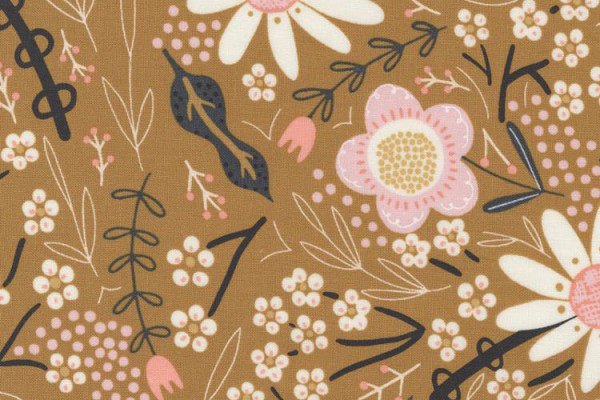 Reststück Gingiber Birdsong July Floral Sunshine