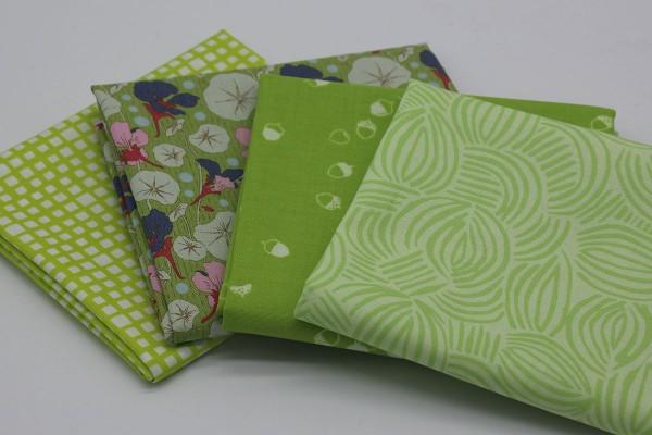 Fat Quarter Set Stashbuilder lime