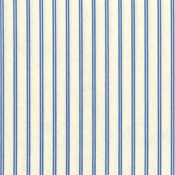 Wachstuch Oilcloth Stripes creme/blue