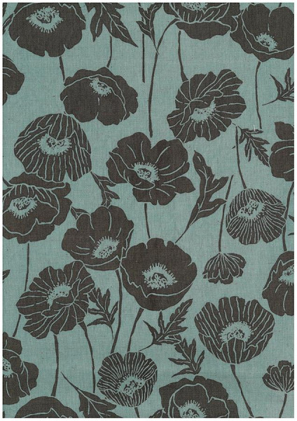 Kokka Canvas Poppy mint