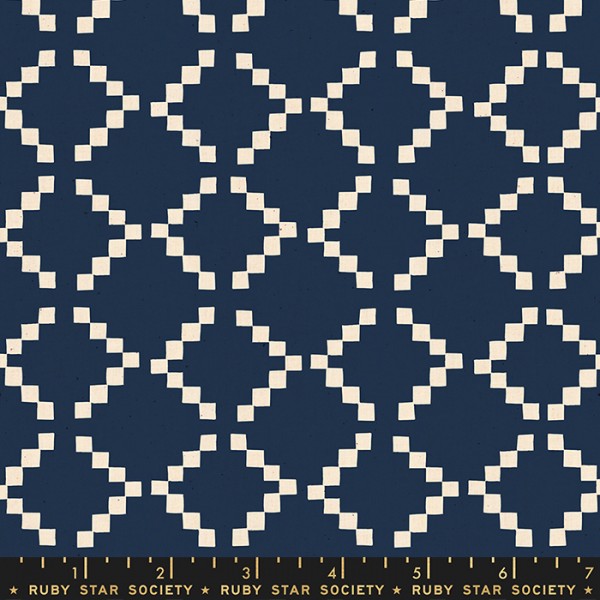 Ruby Star Society Golden Hour by Alexia Abegg Tile Navy