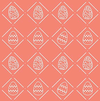 Easter Bunny Hop by PBS Egg Diamonds Coral
