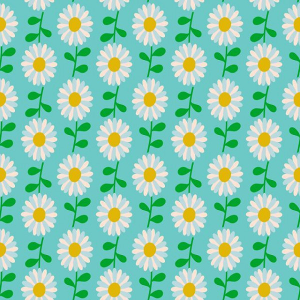 Ruby Star Society Melody Miller Flowerland Fields of Flowers Daisy turquoise