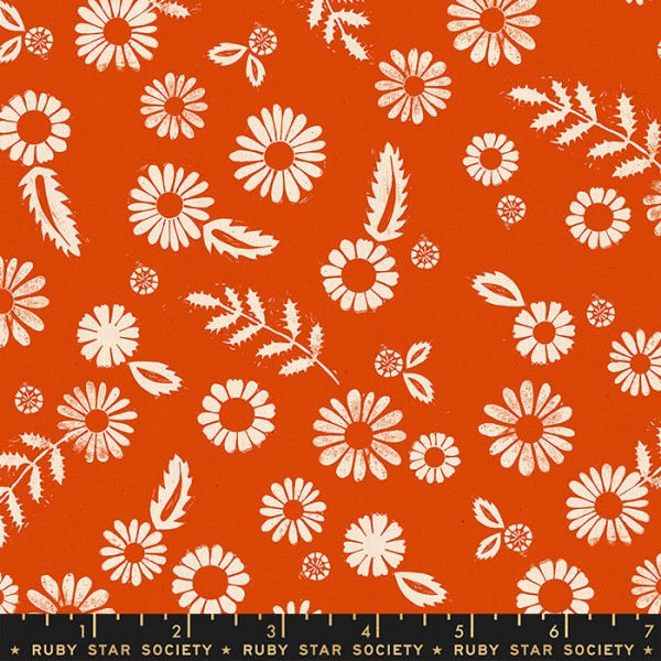 Ruby Star Society Golden Hour by Alexia Abegg Daisy Warm Red