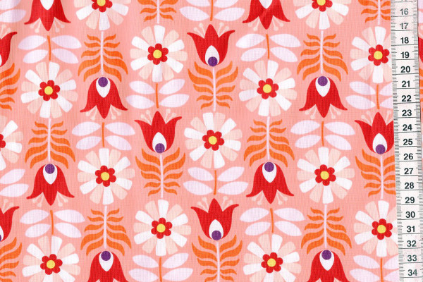 Midsommar by Pippa Shaw Retro tulip coral