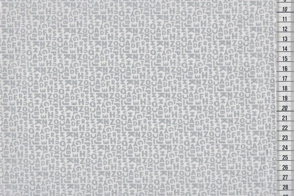 Uppercase all caps white/silver
