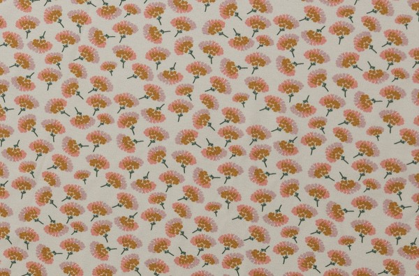 Blossom by brinarina Jersey Blüten creme