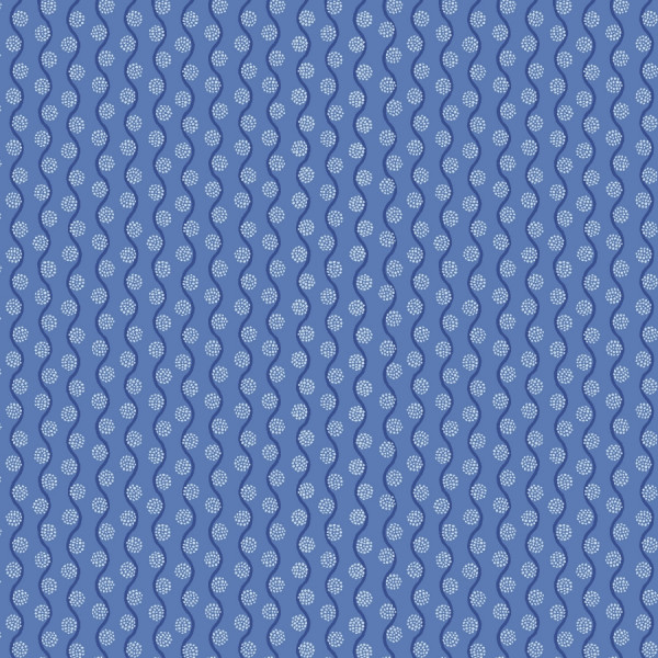 Cotton and Steel Rifle Paper Curio Thistle blue
