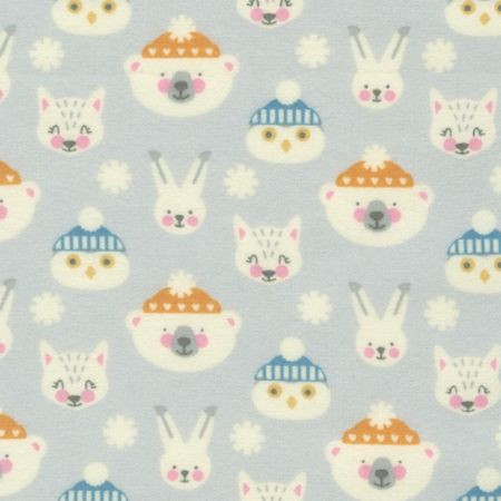 Wishwell Snow Snuggles Flanell by Vanessa Lillros dove