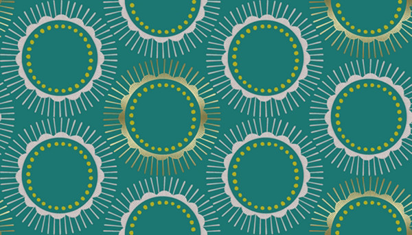 Kibori Tara teal metallic