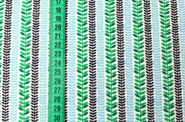 Bio Stretchjersey Cool Jungle Leaves