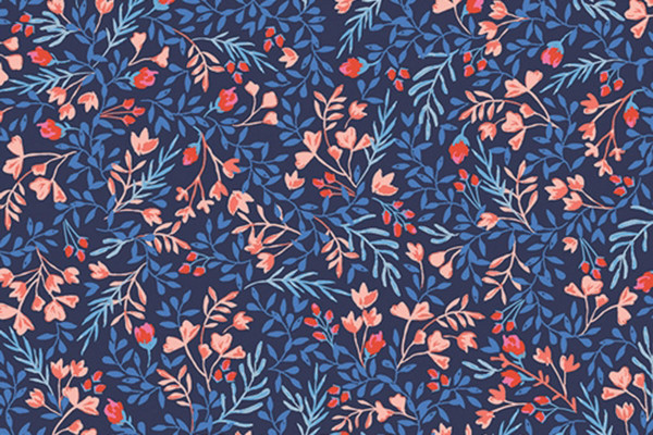 Amy Sinibaldi Sonata Floral No. 9 Navy