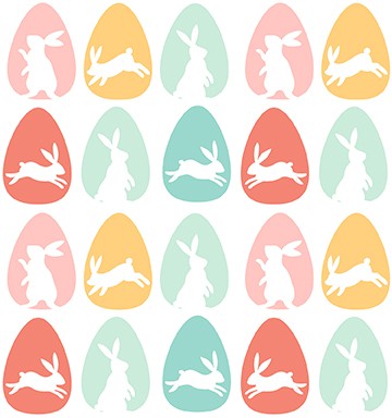 Easter Bunny Hop by PBS Bunny Silhouette