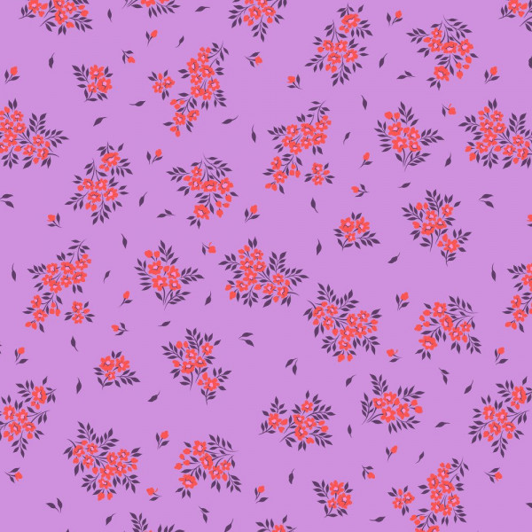 Tula Pink Full Moon Forest II True Colors What a Ditz Heliotrope