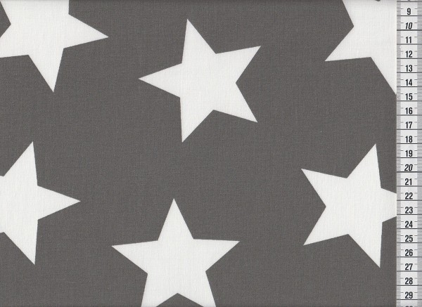 Dekostoff Stars Giant charcoal