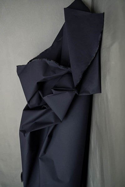 Gewachste Baumwolle (Dry Oilskin) dark indigo