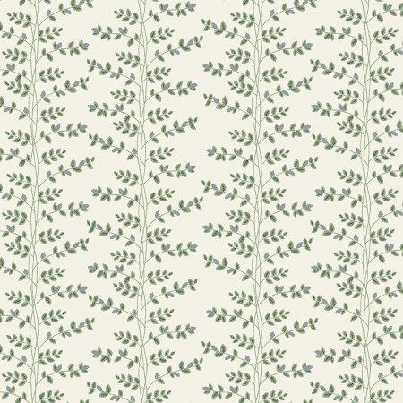 Rifle Paper Dahlia Climbing Vines Cream Metallic