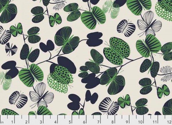After the Rain by Bookhou for Anna Maria's Conservatory Butterfly leaves jader