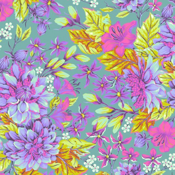 Tula Pink Untamed Hello Dahlia Wide Rückseitenstoff 108" Cosmic