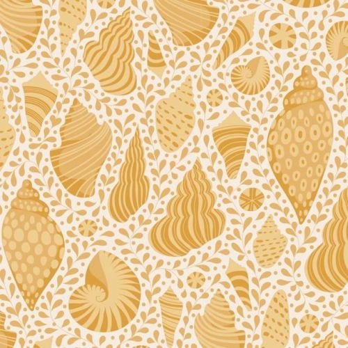 Tilda Cotton Beach - Beach Shells Honey