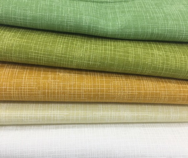 Fat Quarter Set Quilter's Linen grün