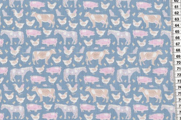 Tilda Tiny Farm Animals Blue