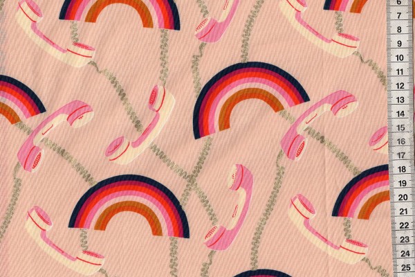 Ruby Star Society Social Rainbow Metallic Pale Pink by Melody Miller