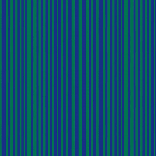 Annabel Wrigley Kaleidoscope Ministripe Majorelle Blue/Kelp
