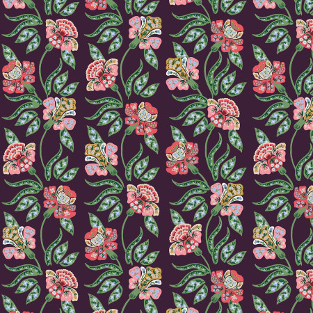 Rifle Paper Dahlia Posy Aubergine