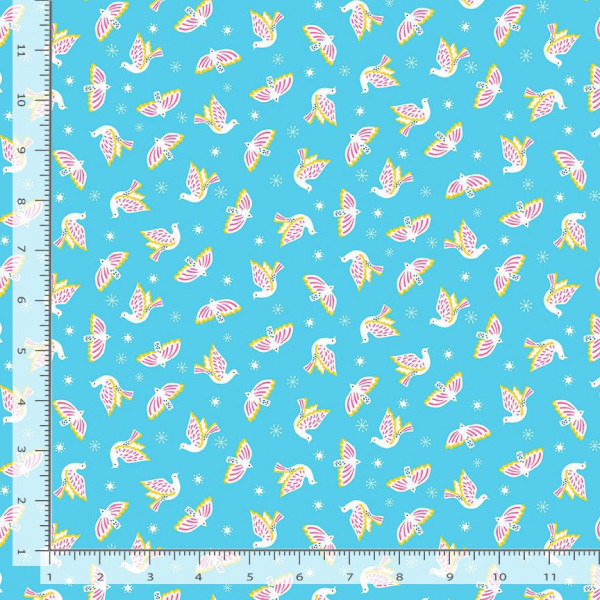 Dear Stella Fabrics Blitzened Wehn Doves CRY Methyl