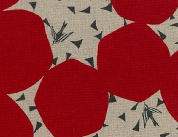 Echino Kokka Bubbles red