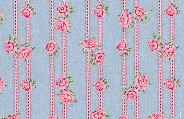 Wachstuch Lacy Victoria Light Blue