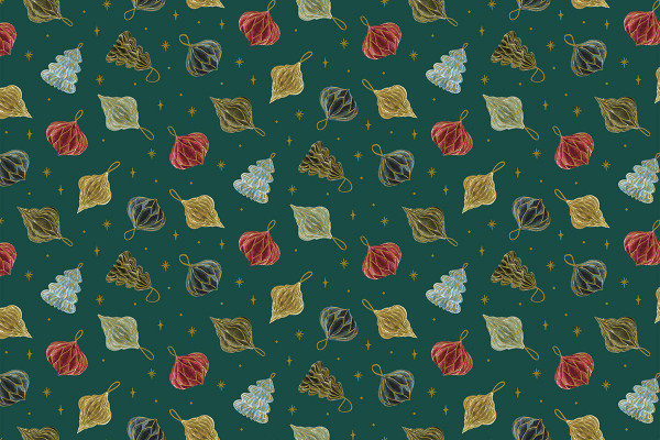 Noel Isabelle Vandeplassche Noel Ornaments forest green