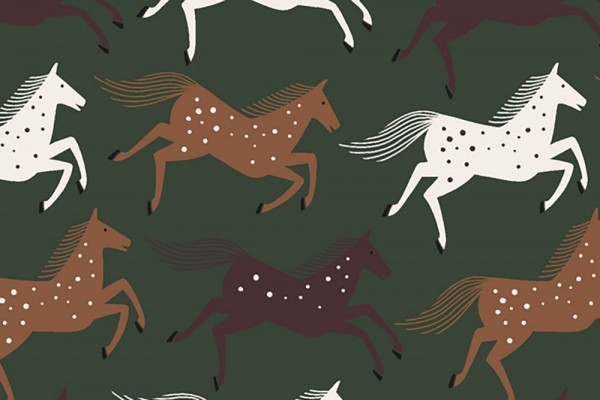 Wild & Free Loes van Oosten CANVAS Wild Horses Greenfields