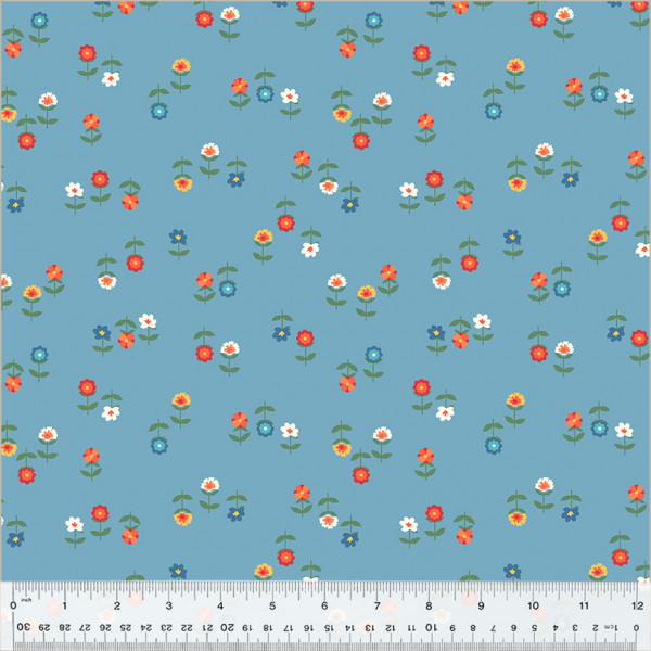 Clover & Dot Allisson Harris Cluck Cluck Sew Posies Cerulean