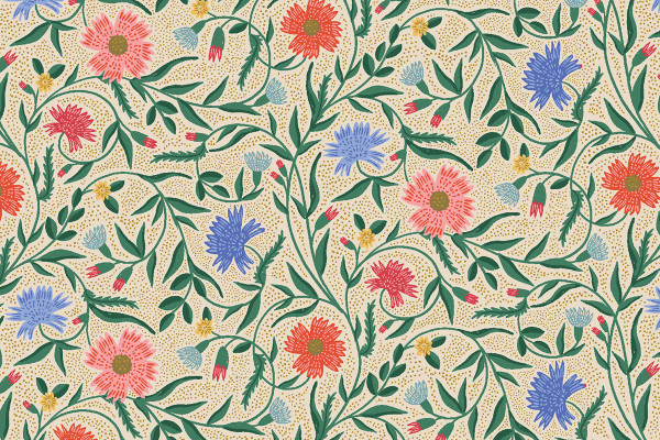 Rifle Paper Vintage Garden Aster Cream Metallic