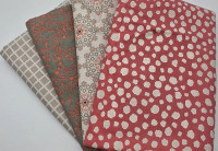 Stoffpaket MEZ Baumwolle Mandala Fantasy Collection coral
