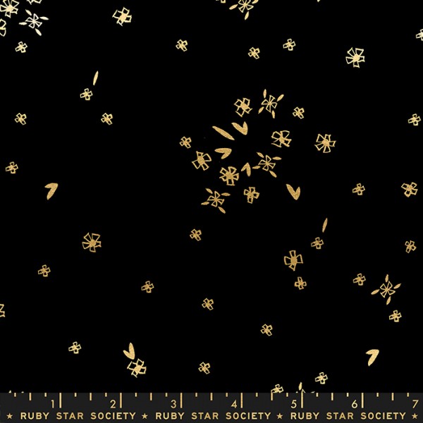 Ruby Star Society First Light Alexia Marcelle Abegg Tiny Flowers Black Metallic