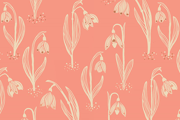 Ruby Star Society Jen Hewett Unruly Nature Snowdrops Melon