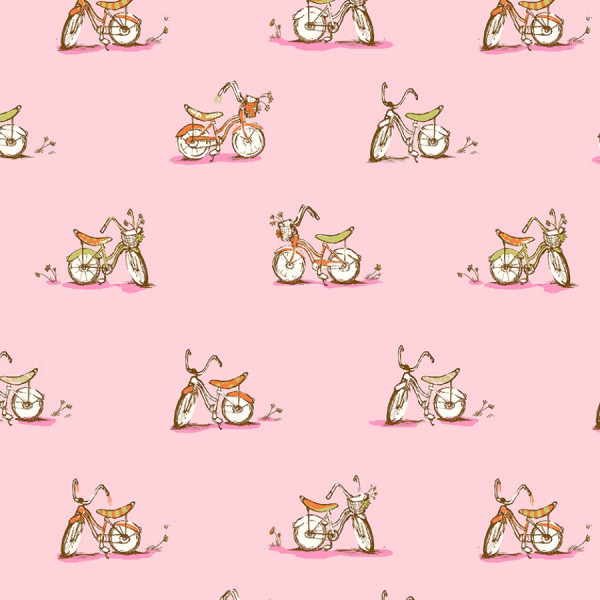 Heather Ross Studio Edit Dream Bike Pink