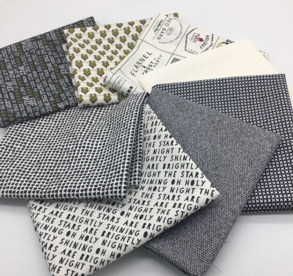Fat Quarter Set Red Barn Sweetwater Desgin coal