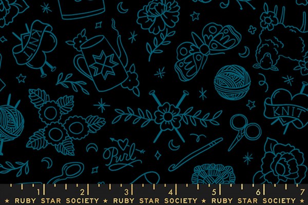 Ruby Star Society Purl by Sarah Watts Yarn Flash Black