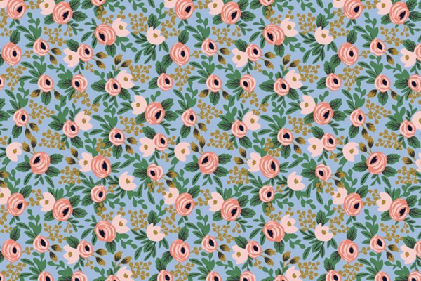 Rifle Paper Co Garden Party Rosa Chambray Metallic