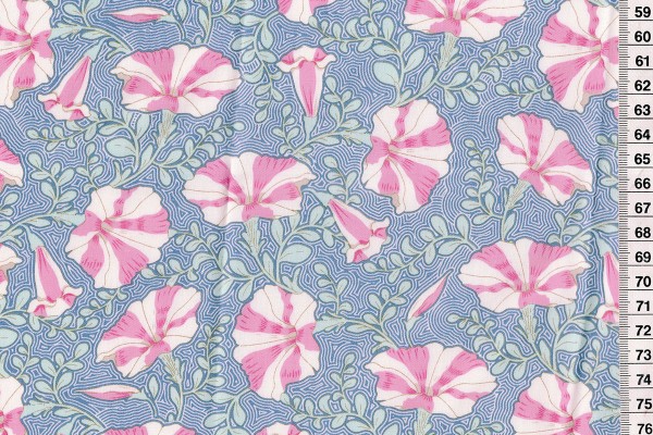 Tilda Gardenlife Striped Petunia Blue